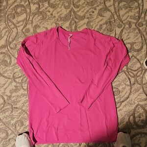Lululemon Athletica Swifty Vibrant Pink Long Sleeve Tee